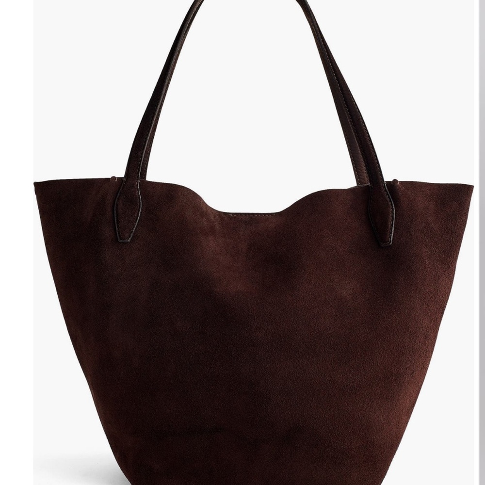 Madewell Shopper tote in soft grain suede